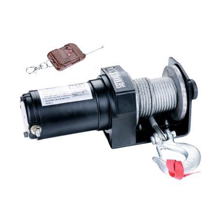 Heavy Duty Electric ATV Winch with Remote Control - 2000LBS/907KG