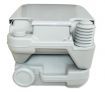 Portable Toilet - Camping Potty Restroom - 10L Square Light Gray