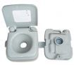 Portable Toilet - Camping Potty Restroom - 10L Square Light Gray