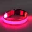 USB Rechargeable Glow LED Dog Pet Cat Flashing Light Up Nylon Collar