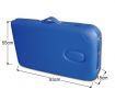 Genki Portable 3-Section Massage Table Chair Bed Foldable with Carry Bag - High Density Foam - Blue