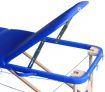 Genki Portable 3-Section Massage Table Chair Bed Foldable with Carry Bag - High Density Foam - Blue