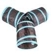Pet Cat Tunnel 3 Way 4 Hole Rabbit Kitten Play Fun Toy Folding Tent With Ball