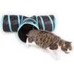 Pet Cat Tunnel 3 Way 4 Hole Rabbit Kitten Play Fun Toy Folding Tent With Ball