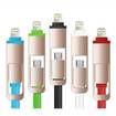2 in 1 Retractable Cable 1M Universal Dual Interface Data Sync Charger