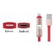 2 in 1 Retractable Cable 1M Universal Dual Interface Data Sync Charger