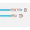 2 in 1 Retractable Cable 1M Universal Dual Interface Data Sync Charger
