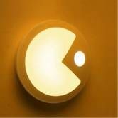 Creative PAC-Man USB Charging Human Body Sensing LED Night Lamp
