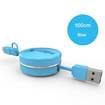 CAFELE 2 in 1 Micro Retractable 1M USB Charger Cable for iPhone / Android