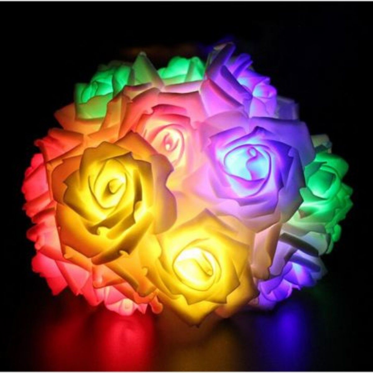 10M 100 LED Novelty Rose Flower Fairy String Holiday Light