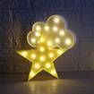 3D Star Moon Cloud Unicorn Night LED Light Modeling Lamp