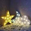 3D Star Moon Cloud Unicorn Night LED Light Modeling Lamp