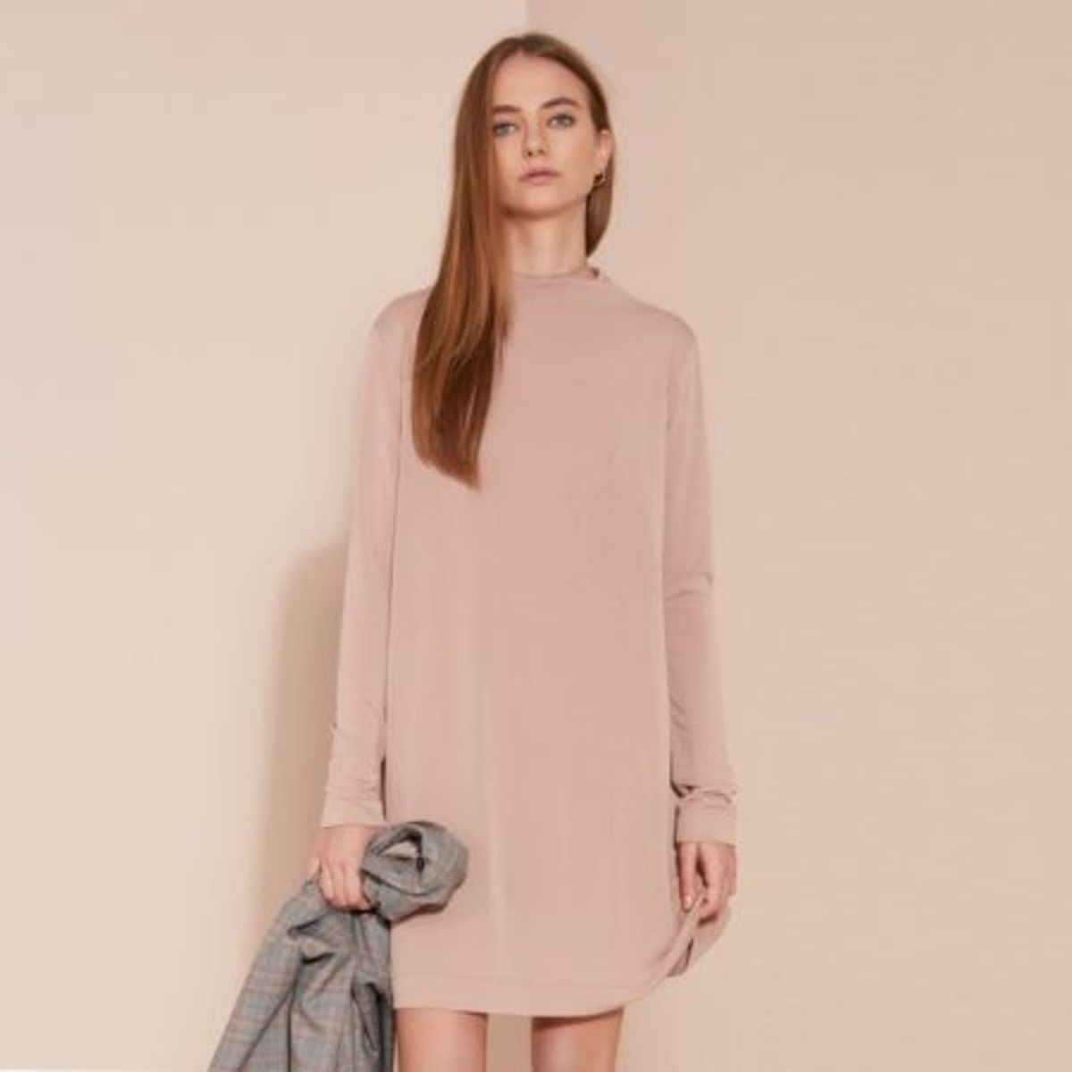 Haoduoyi Women Solid Color Casual Dress