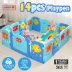 14 Sided Panel Baby Playpen Interactive Baby Room-Sea world
