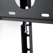 32"-65" TV Brackets Secure Height Adjustable TV Stand Portable Steel TV Stand with 8mm Tempered Glass Base