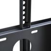 32"-65" TV Brackets Secure Height Adjustable TV Stand Portable Steel TV Stand with 8mm Tempered Glass Base