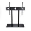 32"-65" TV Brackets Secure Height Adjustable TV Stand Portable Steel TV Stand with 8mm Tempered Glass Base
