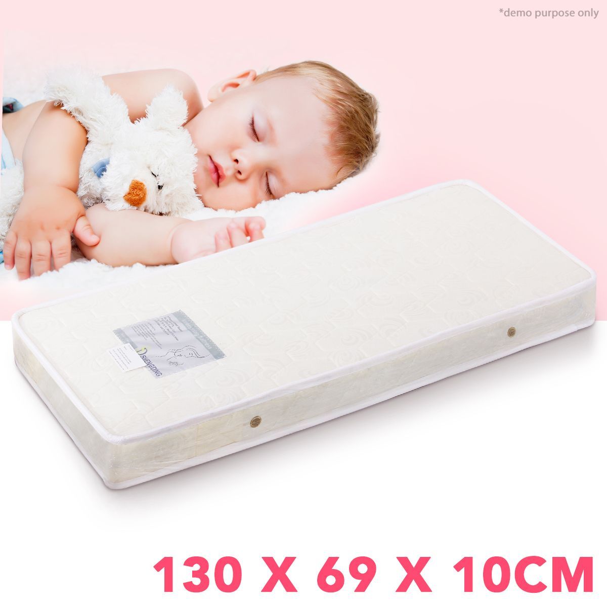Hypoallergenic Baby Cot Mattress with Breathable Foam