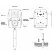 Ultrasonic Bird & Animal Repeller Solar Powered Pest Repeller with LED Indicator