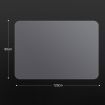 Hard Floor PVC Computer Office Chairmat Rectangle Protector-120cm x 90cm