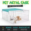 1.4M Pet Metal Cage Playpen Dog Cat Enclosure with Fabric Cover