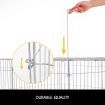 1.4M Pet Metal Cage Playpen Dog Cat Enclosure with Fabric Cover