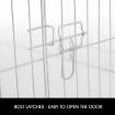 1.4M Pet Metal Cage Playpen Dog Cat Enclosure with Fabric Cover