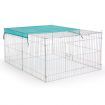 1.4M Pet Metal Cage Playpen Dog Cat Enclosure with Fabric Cover
