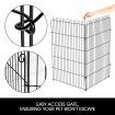 Dog Playpen Fence Pet Enclosure Cat Doggy Puppy Exercise Cage Green Fabric Cover 63x107CM/Panel 42" 8 Panels