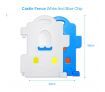 ABST 18-Sided Kids Play Pen Colorful Castle-shaped Baby Playpen with Game Panel & Basketball Set