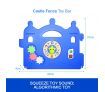 ABST 18-Sided Kids Play Pen Colorful Castle-shaped Baby Playpen with Game Panel & Basketball Set