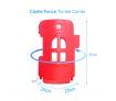ABST 18-Sided Kids Play Pen Colorful Castle-shaped Baby Playpen with Game Panel & Basketball Set