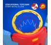 ABST 18-Sided Kids Play Pen Colorful Castle-shaped Baby Playpen with Game Panel & Basketball Set