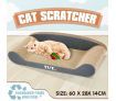 Cat Scratching Post Toy Bed Kitten Scratcher Couch Scratchboard Lounger Pet Furniture Sofa Shape Corrugated Cardboard