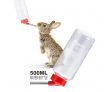 Rabbit Hutch Metal Pet Bunny House Cage Mobile Safety Pen Small Animal Home Water Bottle 100cm