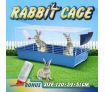 Rabbit Hutch Bunny Cage Pet House Mobile Safety Pen Small Animal Home Water Bottle 120cm