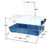 Rabbit Hutch Bunny Cage Pet House Mobile Safety Pen Small Animal Home Water Bottle 120cm