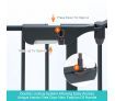 3-in-1 Metal Safety Playpen with Double Locking System & Mat - Dark Grey