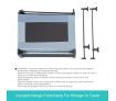 3-in-1 Metal Safety Playpen with Double Locking System & Mat - Dark Grey
