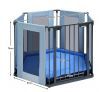 3-in-1 Metal Safety Playpen with Double Locking System & Mat - Dark Grey