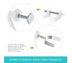 Pet Safety Gates Safe Fence Dog Puppy Child Baby Security Stair Barrier Door 10CM Extension Adjustable 77CM Height
