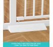 Pet Safety Gates Safe Fence Dog Puppy Child Baby Security Stair Barrier Door 10CM Extension Adjustable 77CM Height