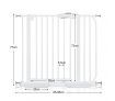 Pet Safety Gates Safe Fence Dog Puppy Child Baby Security Stair Barrier Door 10CM Extension Adjustable 77CM Height