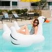 190CM Giant Inflatable Flamingo/Swan Pool Float + 1 Free Plastic Manual Inflating Pump