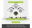 MAXKON 10 in 1 550L/Hr Portable Outdoor Gas LPG Instant Shower Water Heater - White