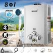 MAXKON 520L/Hr Portable Outdoor Gas LPG Instant Shower Water Heater - Silver