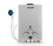 MAXKON 8 in 1 520L/Hr Portable Outdoor Gas Instant Shower Water Heater - Silver