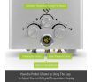 MAXKON 8 in 1 520L/Hr Portable Outdoor Gas Instant Shower Water Heater - Silver
