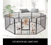 Pet Playpen Dog Cat Enclosure Ferret Fence Rabbit Exercise Cage Fabric Cover 100x80CM/Panel 8 Panels L