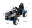 Kids Tractor 12V Electric Ride on Digger Car Black & Blue